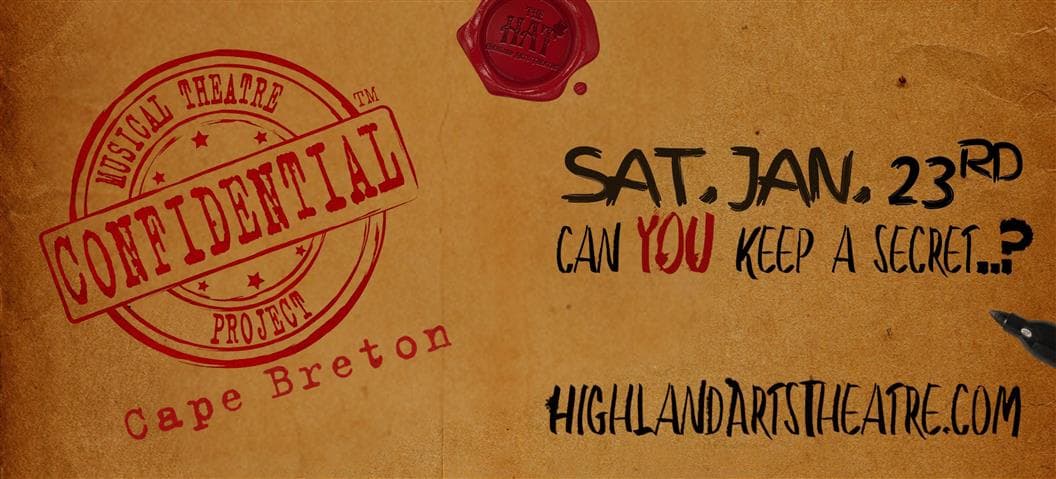 Confidential Musical Theatre Project #26 — event in Sydney & CBRM, Cape Breton