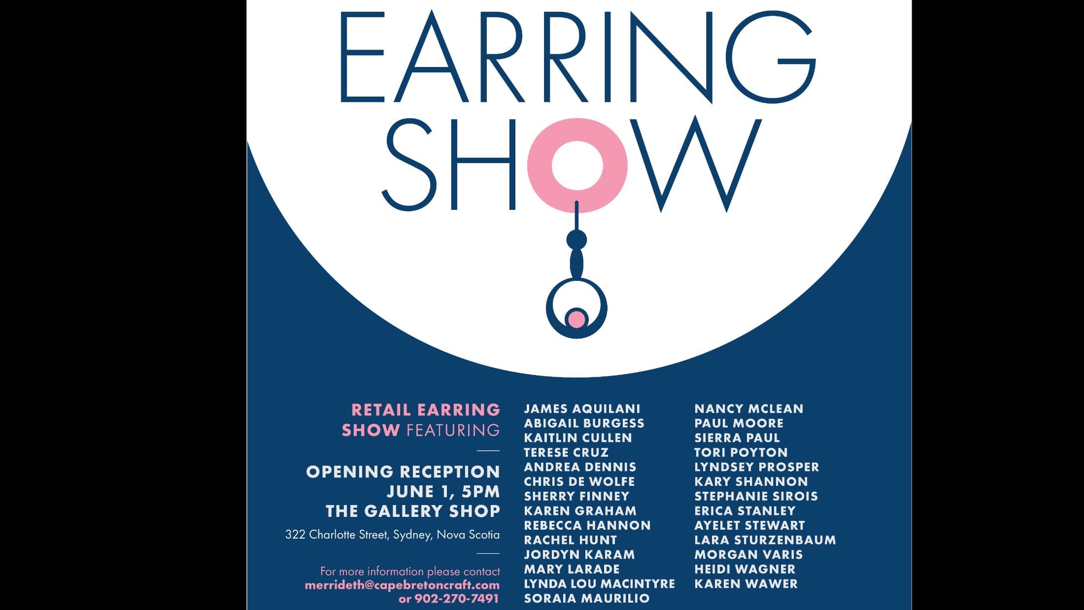 THE EARRING SHOW- Craft Week 2026 — event in Cape Breton