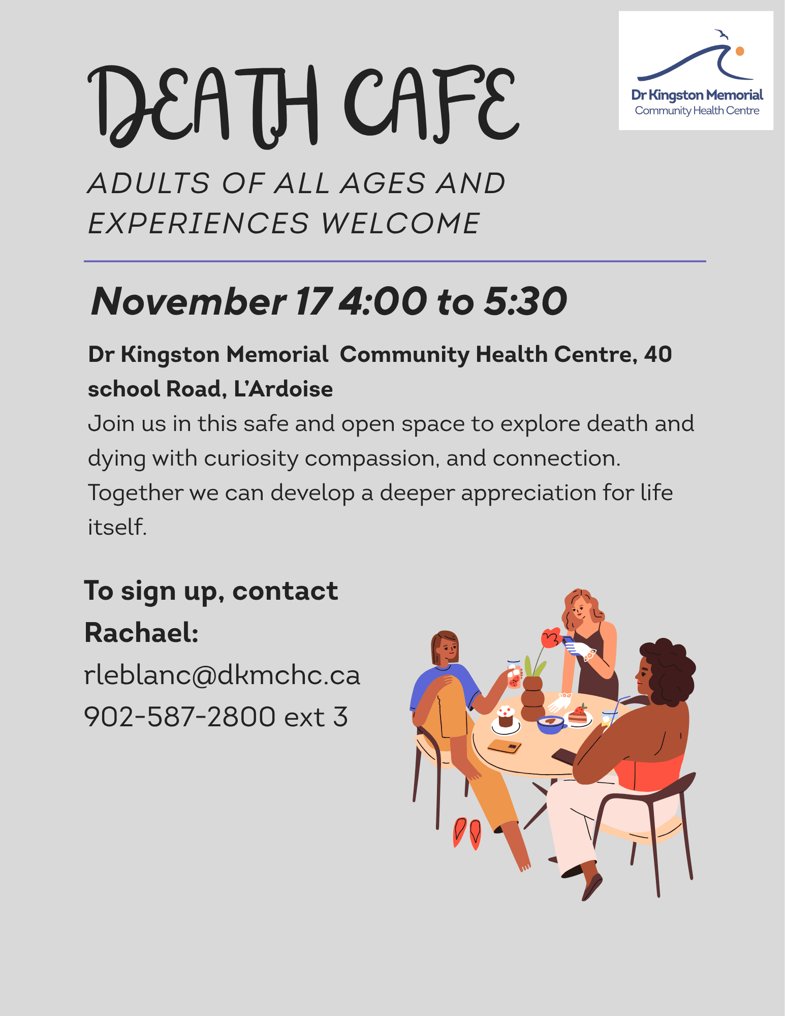 Death Cafe — event in Strait Area, Cape Breton
